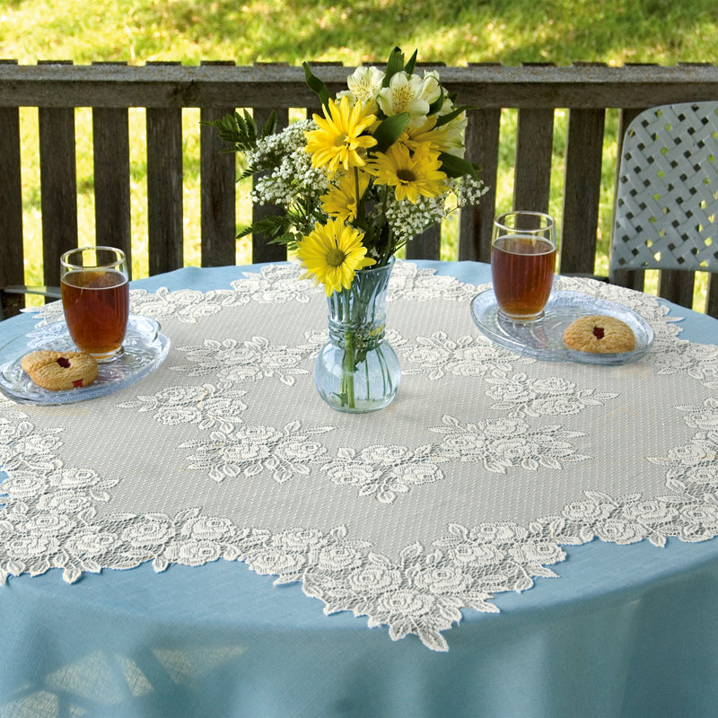 August Grove® Steinberger Floral Round Table Topper & Reviews Wayfair